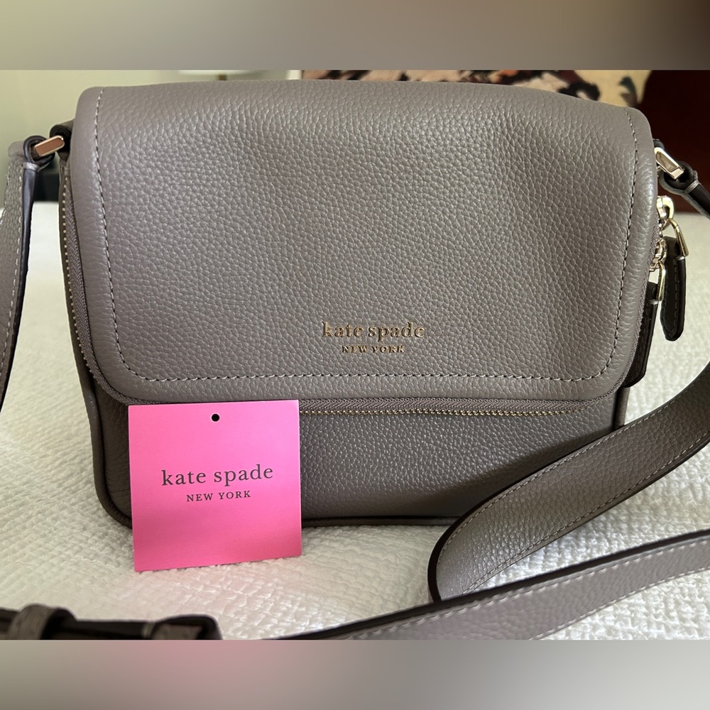Kate Spade Run Around Pebbled Leather Crossbody Bag